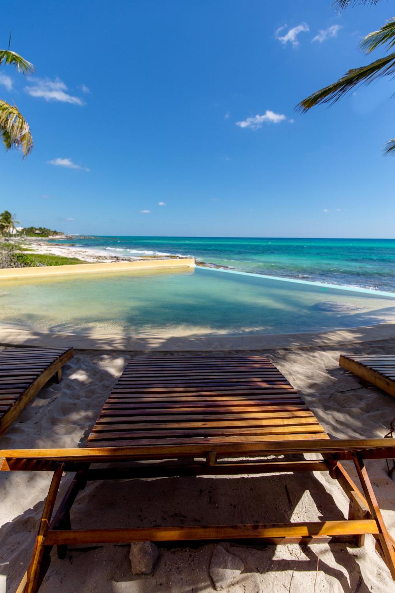 Angelina 28 Beachfront And Family Apartments - Modern And Relaxing Long Stays - 20 Min From Cancun Airport Пуэрто-Морелос Экстерьер фото