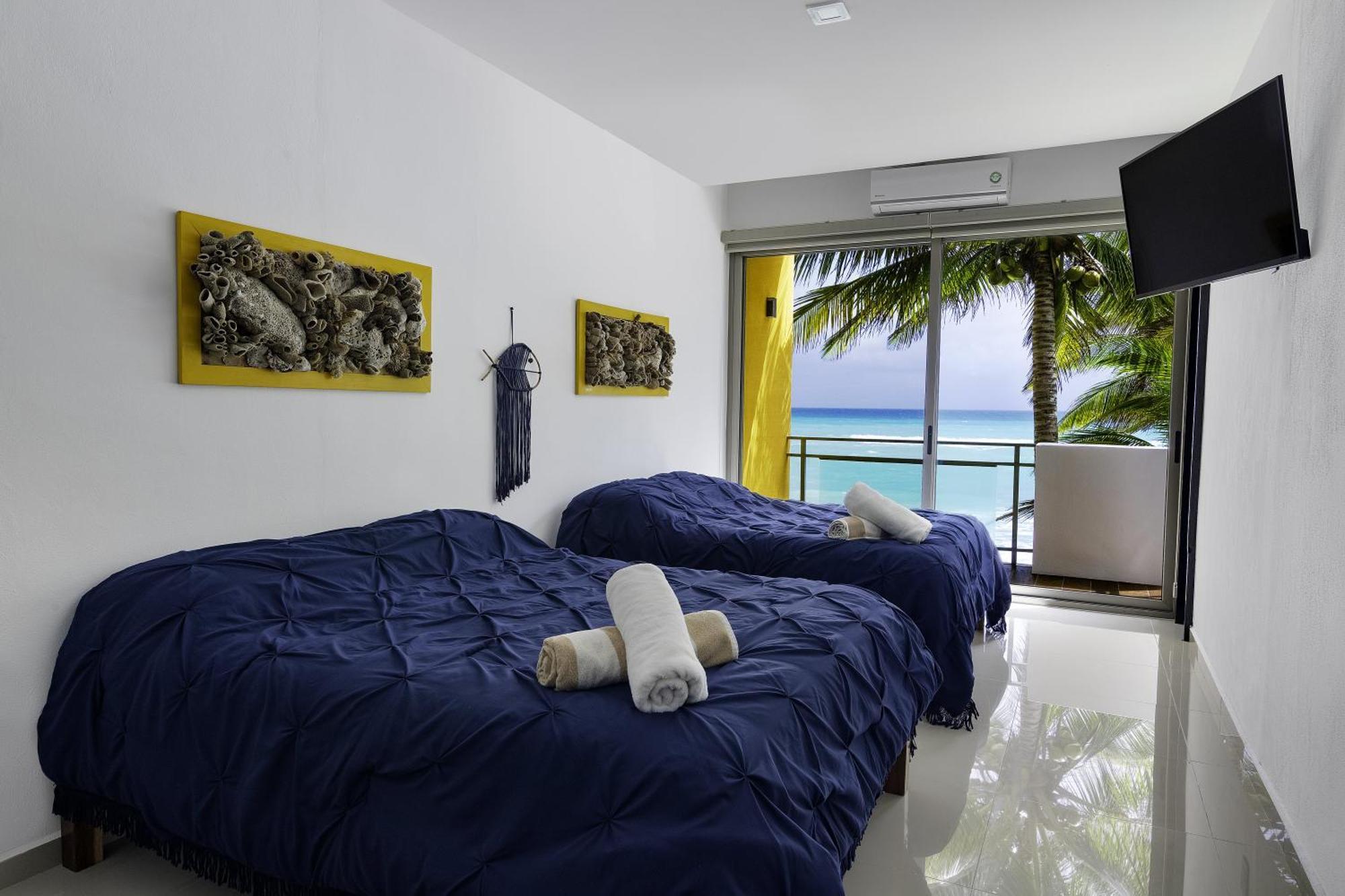 Angelina 28 Beachfront And Family Apartments - Modern And Relaxing Long Stays - 20 Min From Cancun Airport Пуэрто-Морелос Экстерьер фото